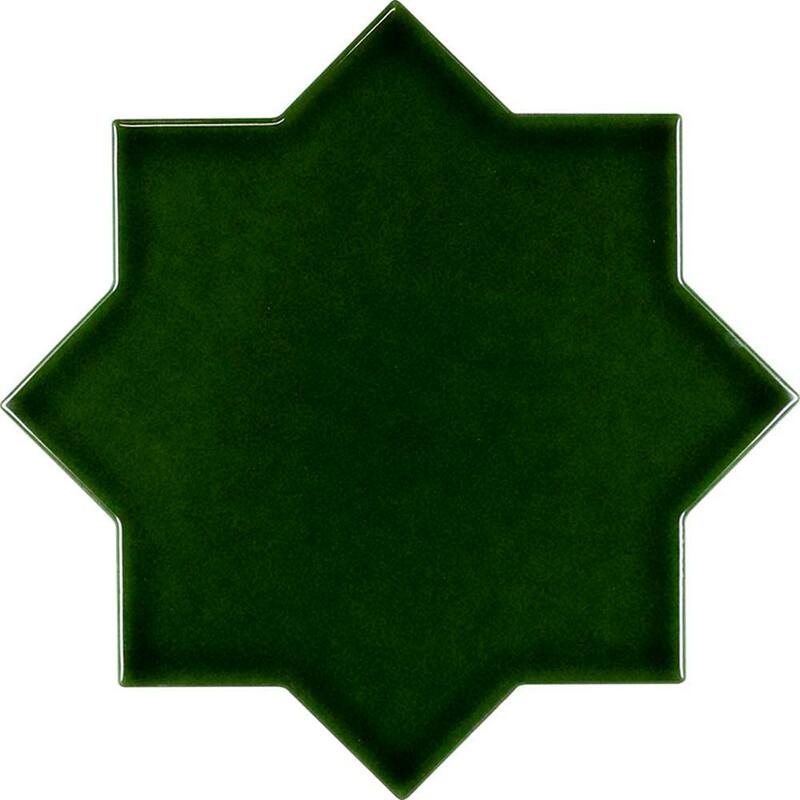 Apollo tile 5" x 5" Siena Glossy Dark Green Ceramic Tile (5.37 sq ft/case) - 27 Pack