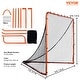 preview thumbnail 7 of 5, VEVOR Lacrosse Goal,Folding Portable Backyard Lacrosse Training Equipment,Perfect for Youth Adult Training, Orange