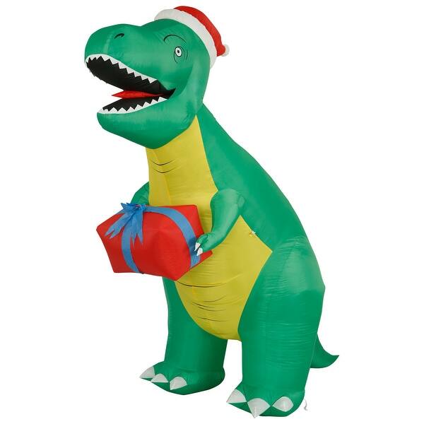 Shop Holidayana 8 Ft Inflatable Christmas T Rex Outdoor Decoration