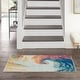 preview thumbnail 7 of 26, Nourison Celestial Abstract Modern Multicolored Colorful Wave Area Rug 2' 2" x 3' 9" - Blue/Multi - Rectangle