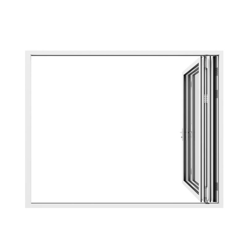 KaMic 96" x 96" 3-Panel Aluminum Patio Folding Door Right to Left-Outswing