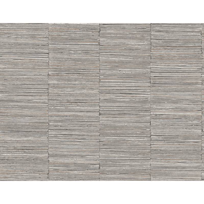 A-Street Prints Jenga Charcoal Striped Column Wallpaper