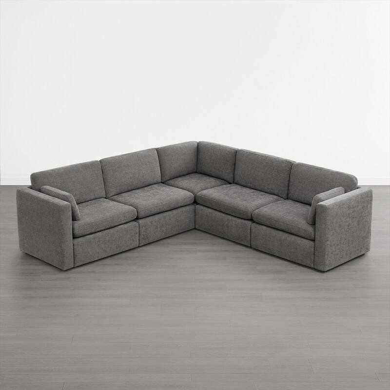 Spruce & Spring Mia Oversized Modular Sectional Fabric Sofa Set