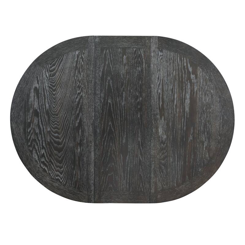 Farmhouse Style 5Piece Dining Table Set with 4 Upholstered Dining