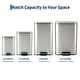 preview thumbnail 50 of 48, Fingerprint-Proof Commercial Trash Can, Stainless Steel, Soft-Close Lid, Foot Pedal, Indoor Recycling,for Kitchen/Office