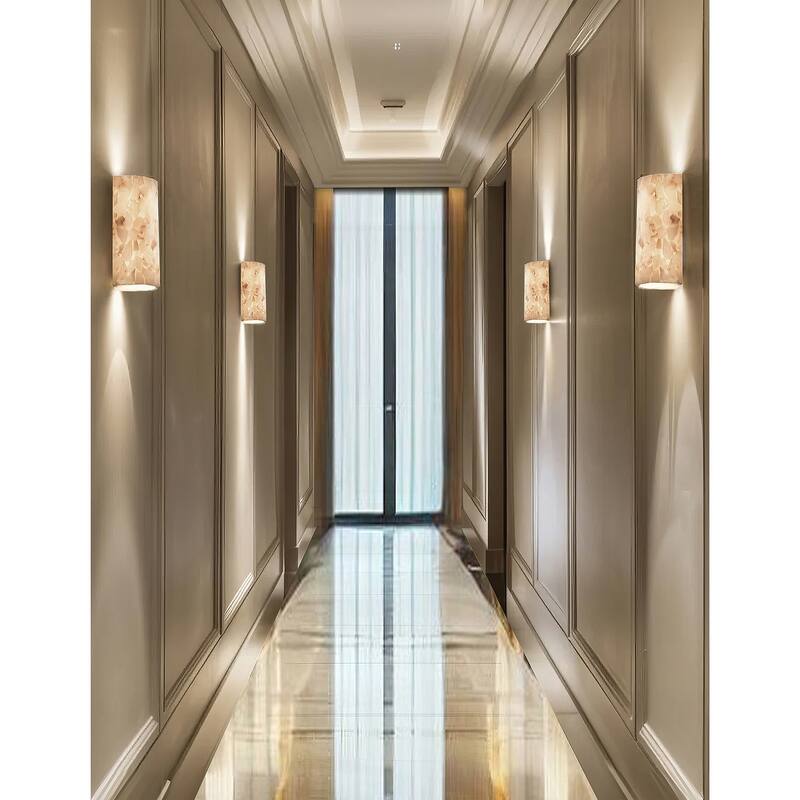 Justice Design Alabaster Rocks 2-light ADA Large (No Metal) Wall Sconce