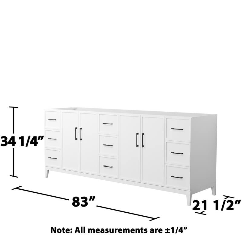 Wyndham Collection WCH717184D-CX-MXX Elan 83" Double Free Standing