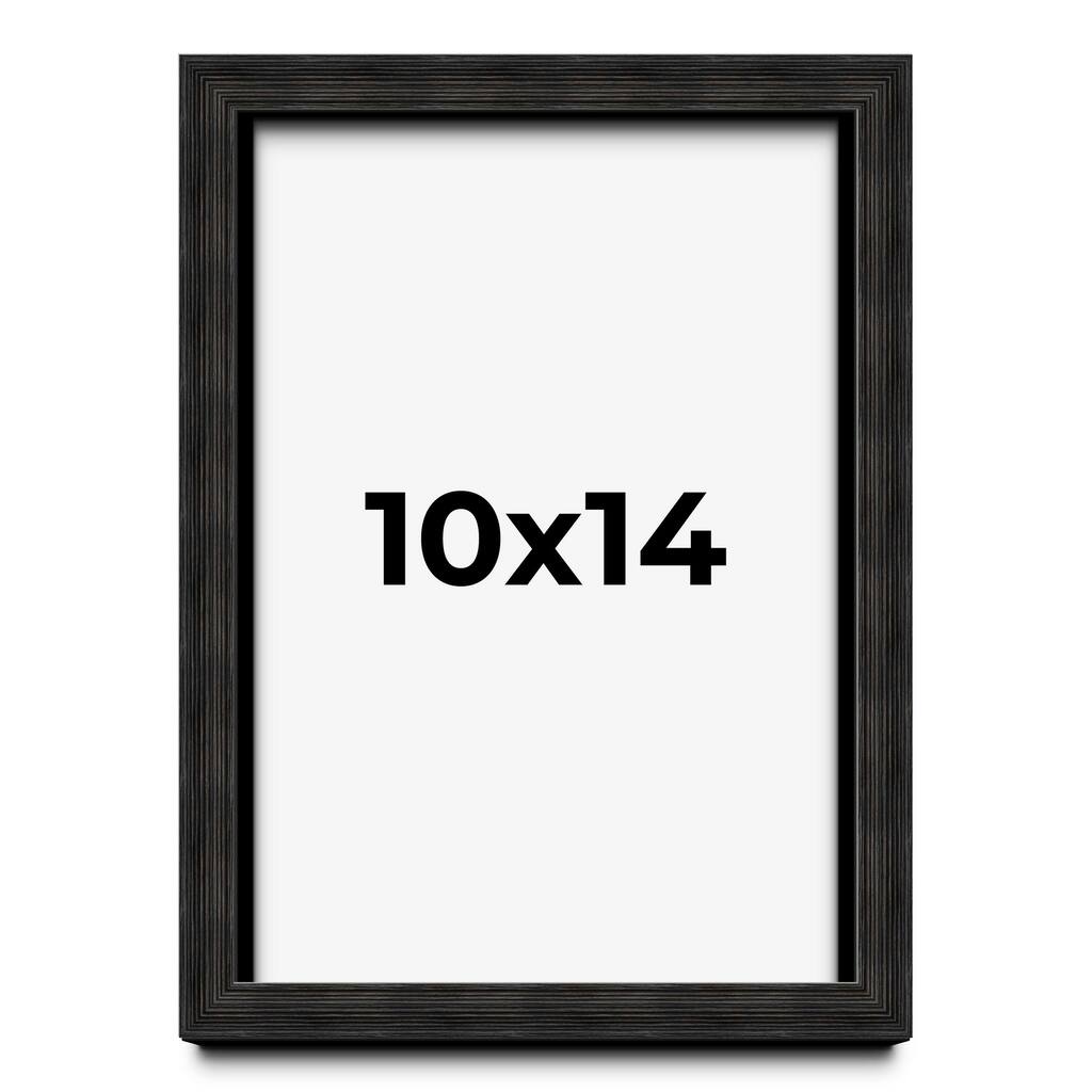10x14 Shadow Box Black Rustic Barnwood Display Frame | 1.125 Inch