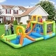 preview thumbnail 13 of 14, Inflatable Water Slide Park Bounce House Without Blower - Multi - 198" x 114" x 85" (L x W x H)