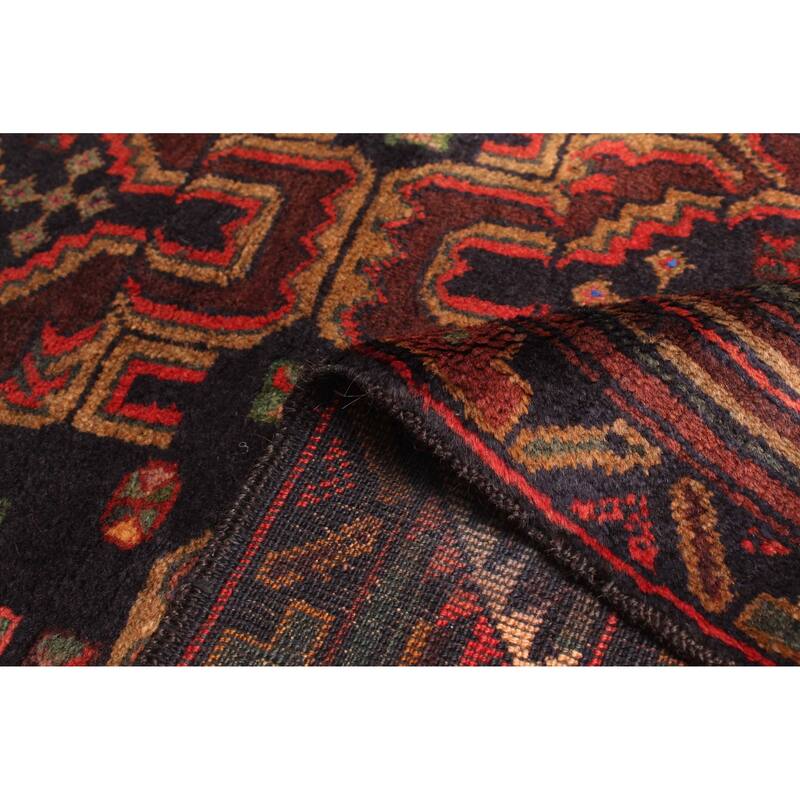 ECARPETGALLERY Hand-knotted Teimani Dark Navy Wool Rug - 2'11 x 4'9