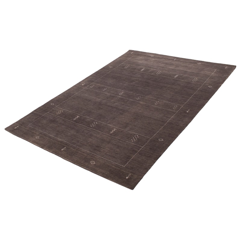 Kashkuli Gabbeh Grey Rug 6'7" x 9'8" - 6'7 x 9'8