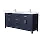 Option Dark Blue / White Quartz Top / Brushed Nickel