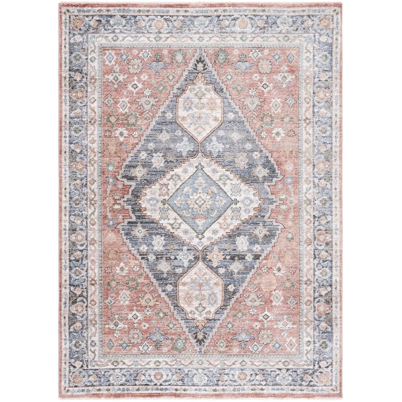 SAFAVIEH Jasmine Shirleen Vintage Rug - 4'5" x 6'5" - Rust/Navy