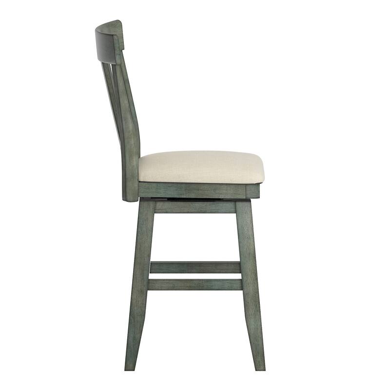 Eleanor Panel Back Wood Swivel Chair by iNSPIRE Q Classic