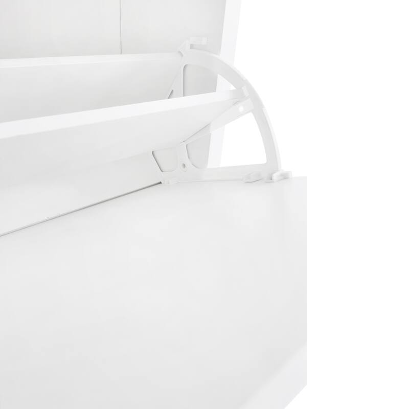 Entryway Organizer Shoe Cabinet with 2 Flip Drawers & Adjustable Panels for Storage and Organization