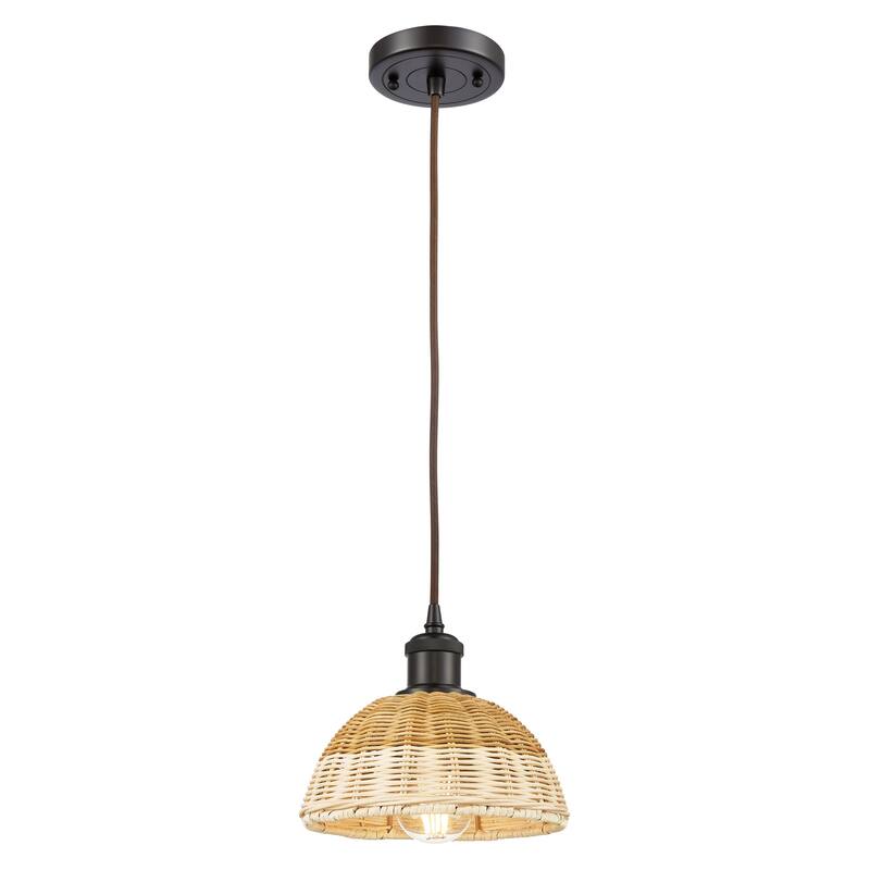 Innovations Lighting Endless Possibilities Ballston - Bristol Natural II - 1 Light 8" Cord Hung Mini Pendant - Oil Rubbed Bronze
