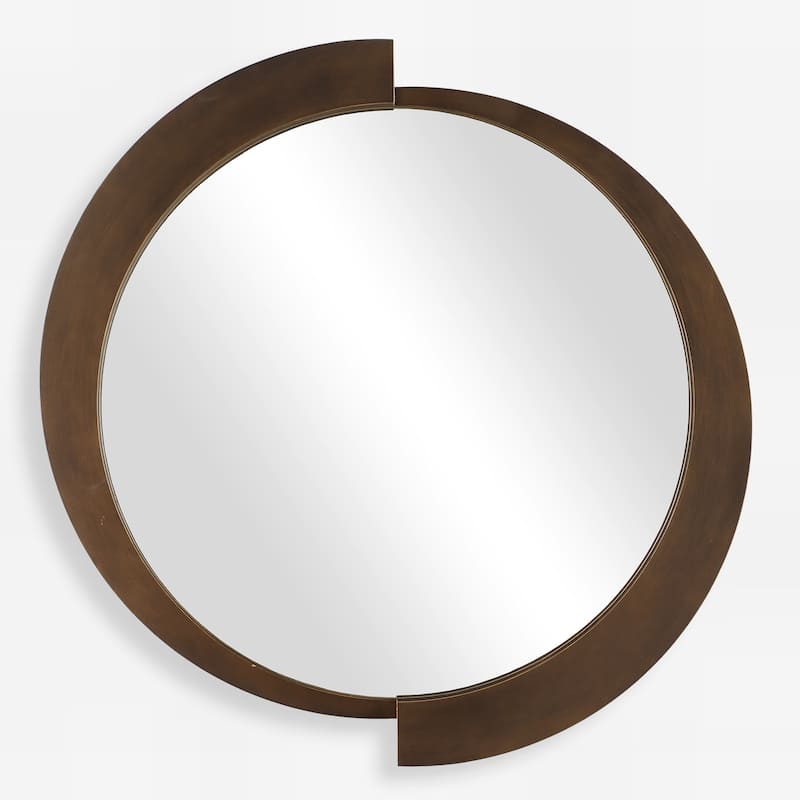 Uttermost 08227 Reverse 43-3/4"W x 44-1/2"H Circular Flat Accent - Bronze