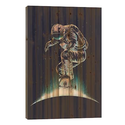 Space Grind Print On Wood by Digital Carbine - Multi-Color
