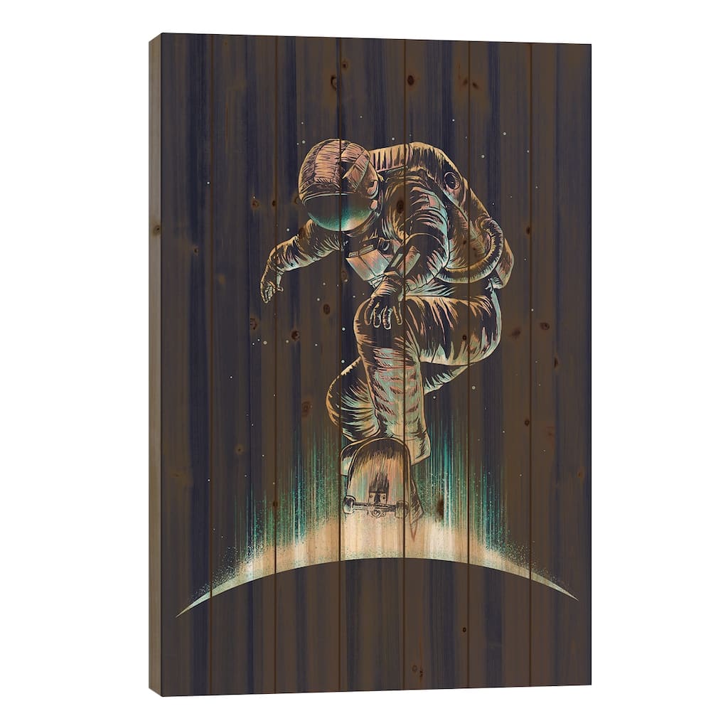 Space Grind Print On Wood by Digital Carbine - Multi-Color