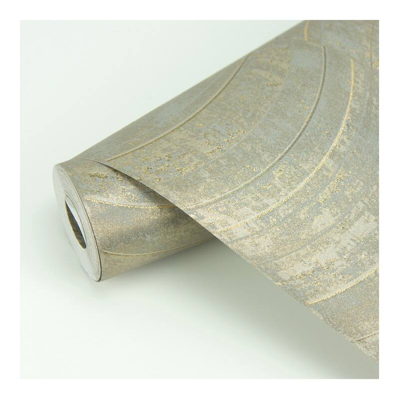 Brewster Hydra Light Grey Geometric Wallpaper - 21 x 396 x 0.025