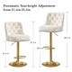 preview thumbnail 32 of 34, HOMYKA 360 Degrees Swivel Bar Chair With Adjustable Height and Metal Feet Bar Stool Set of 2