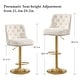 preview thumbnail 28 of 30, HOMYKA 360 Degrees Swivel Velvet Bar Chair With Adjustable Height of 4