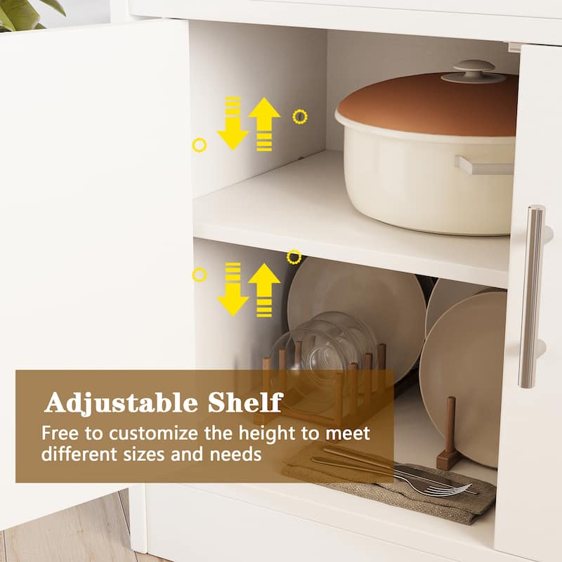 Futzca Sideboard Buffet Cabinet, Kitchen Storage Cabinet