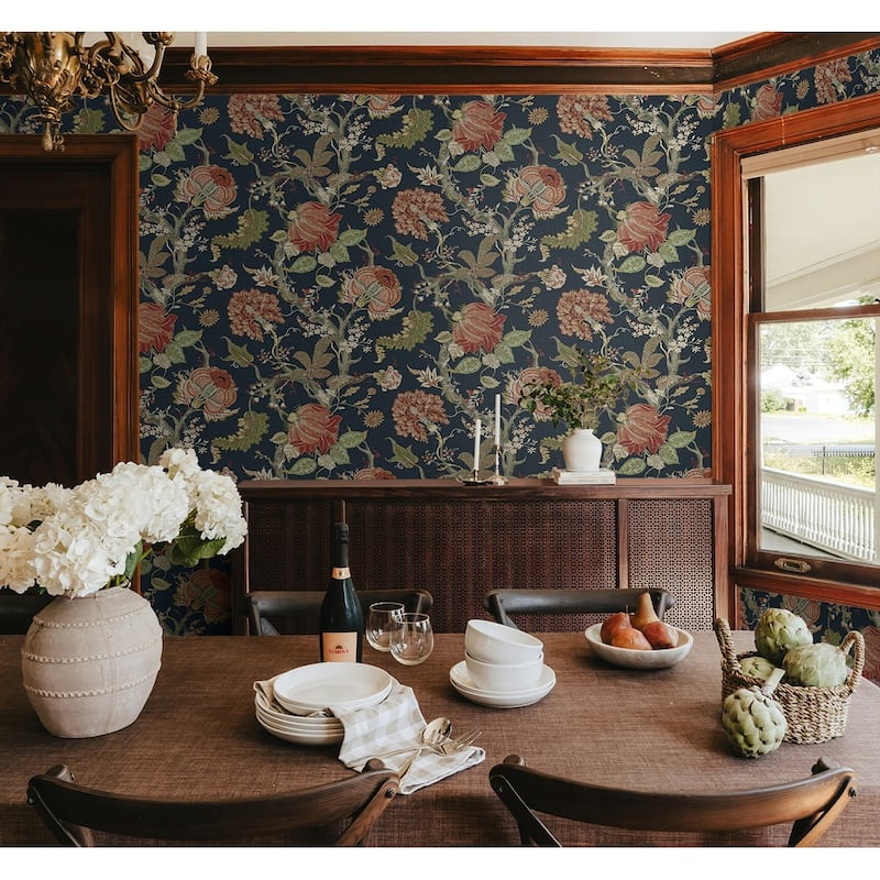 Harry & Grace Jacobean Trail Premium Matte Non-Woven Peel and Stick Wallpaper