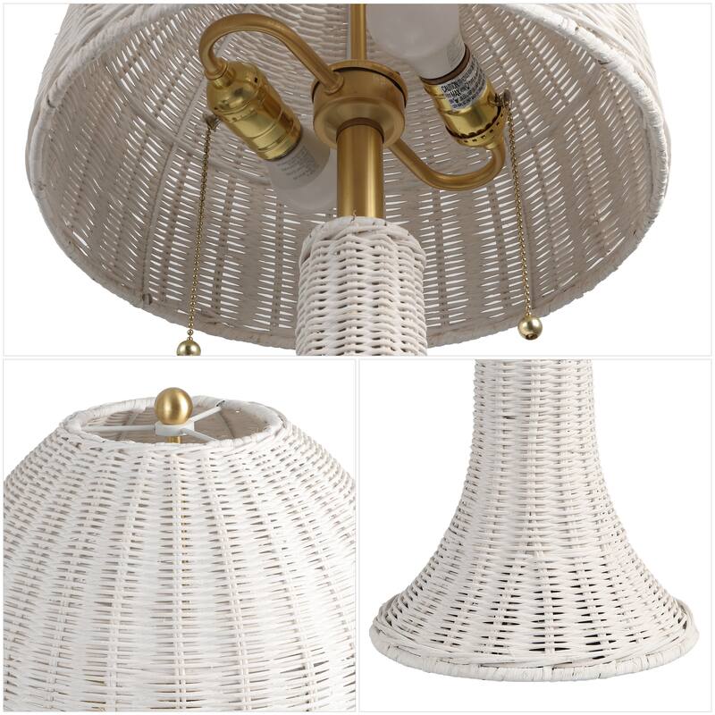Margie 22" Rustic Iron LED Table Lamp, by JONATHAN Y