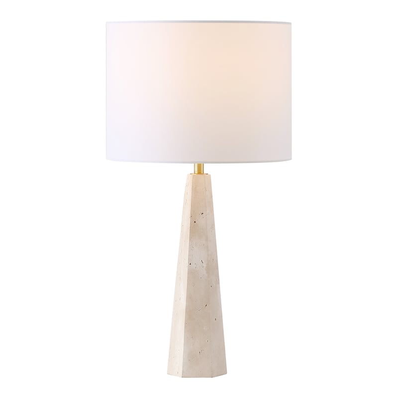 SAFAVIEH Couture Gabryanna Travertine Table Lamp - 14"W x 14"D x 26"H
