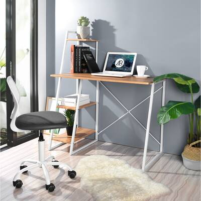 Computer Desk with 2 Layers for Bedroom, Living Room, Study Room, Office