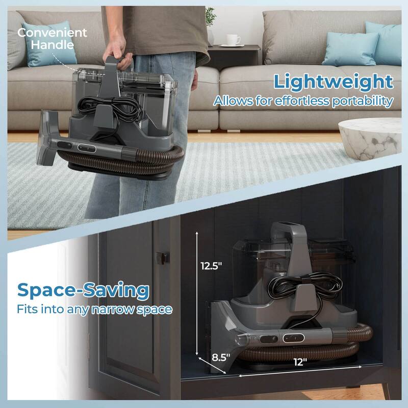 Costway Carpet Cleaner Machine with Water Spray 15Kpa Powerful Suction - See Details