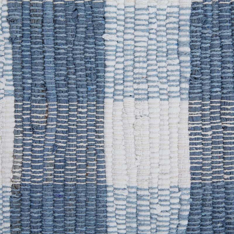 DII Antique Green & White Buffalo Check Rag Rug 26x40 inch