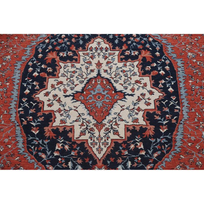 Traditional Sarouk Farahan Turkish Oriental Wool Area Rug Hand-knotted - 9'9" x 13'0"