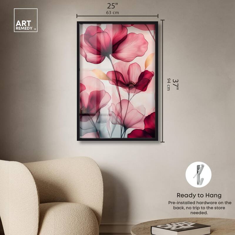 Chiffon Cherry Charm Shadowbox by Art Remedy