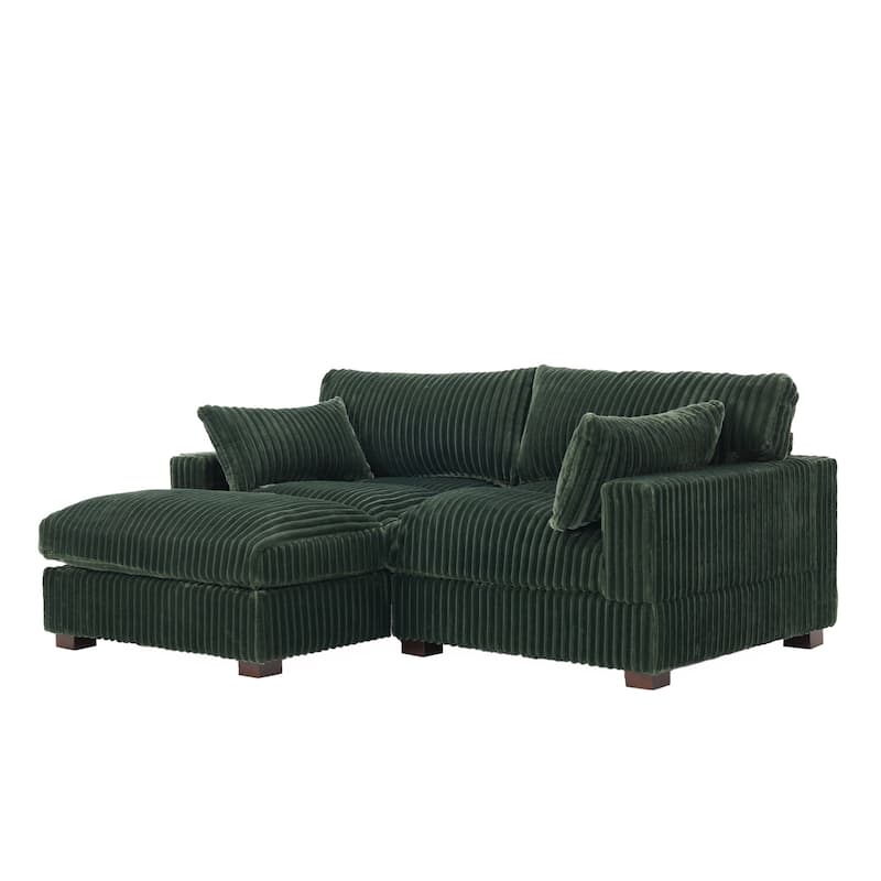 Oversized Plush Modular Sectional Sofa Set L Shaped Couch