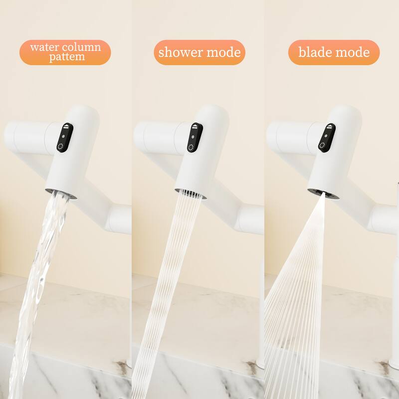 Topcraft Single Handle Bathroom Sink Faucet with 360° Swivel Faucet