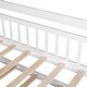 preview thumbnail 26 of 40, Wooden Twin Size House Bed with Trundle,Kids Bed with Shelf, Gray