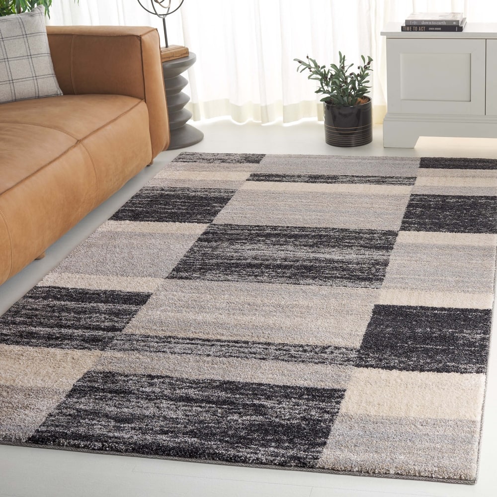 SAFAVIEH Retro Clora Distressed Modern Abstract Rug