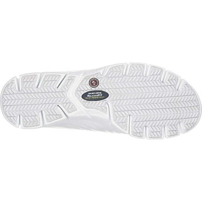 skechers for work women's eldred slip resistant shoe white