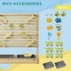 preview thumbnail 25 of 29, Kids Picnic Table with Umbrella and Storage Inside, Sand and Water Table, Kids Outdoor Furniture, Wooden Bench Backyard