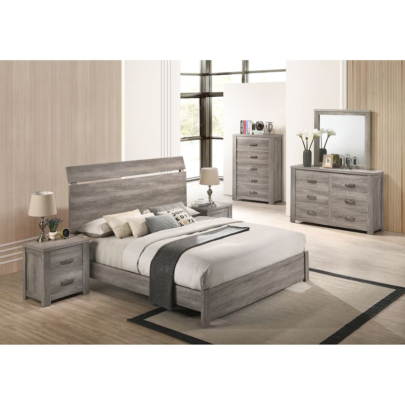 The Gray Barn Rousham Garden Weathered Grey Wood 6-piece Bedroom Set