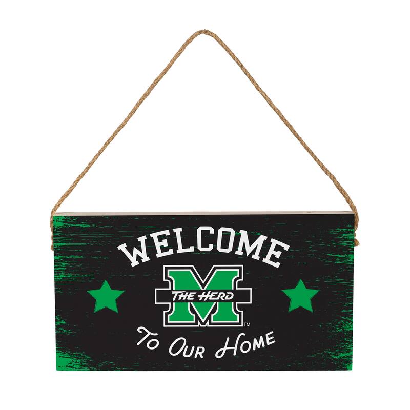 Marshall University Wooden Door Decor Wall Sign - Multi-Color