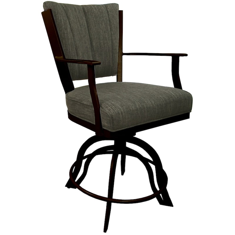 Montana Brown Swivel Tilt Metal 30" or Counter 26" Bar Stool - Brown - Counter Height