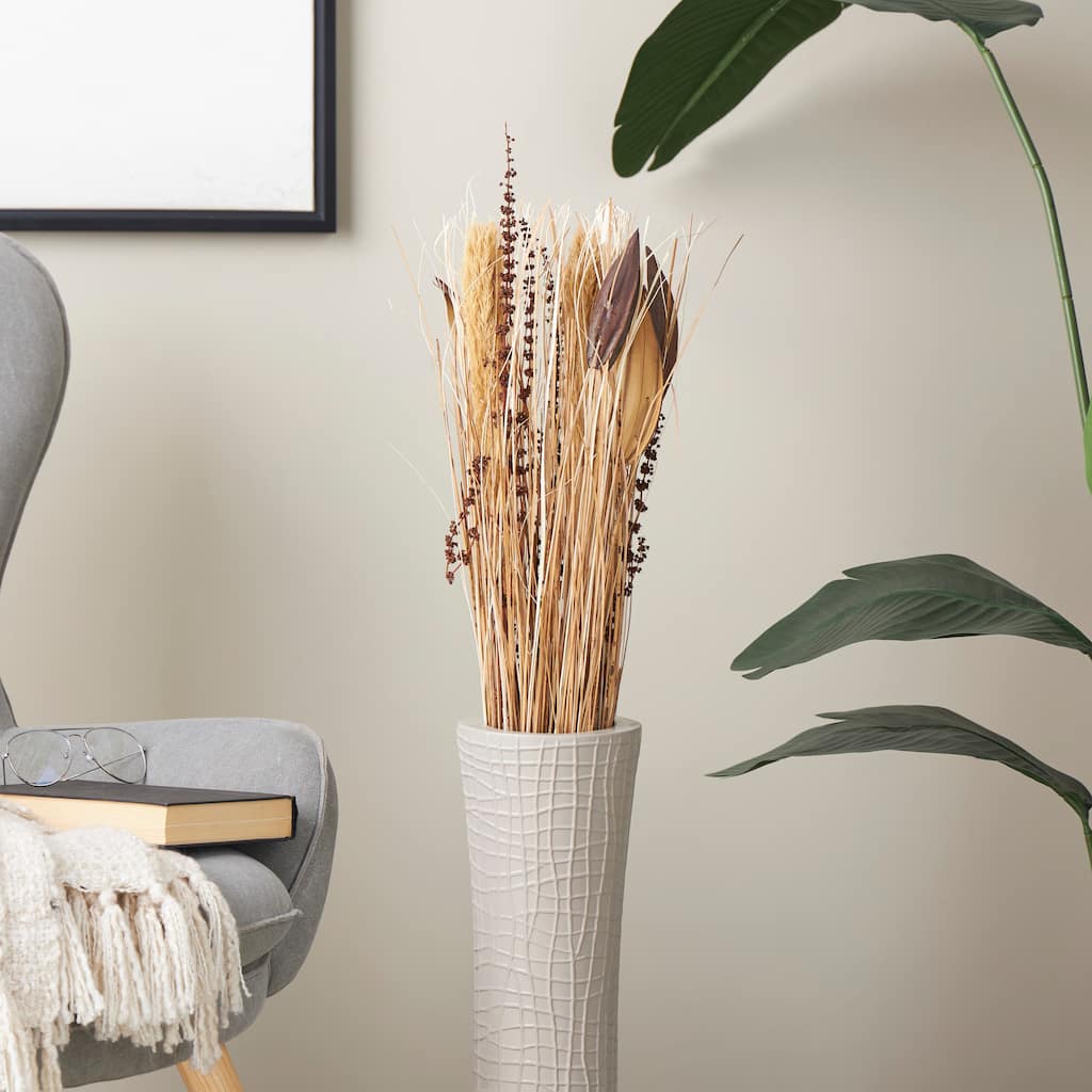 Brown Dried Plant Handmade Tall Branch Bouquet Grass Natural Foliage