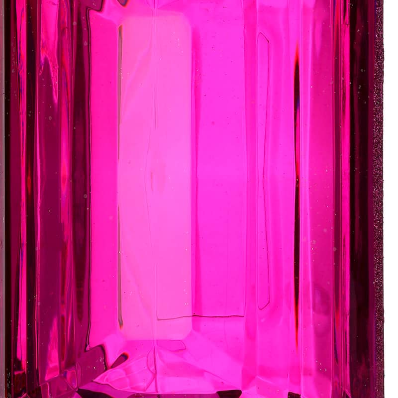 9" Acrylic Emerald Cut Precious Gem Ornament Set of 3
