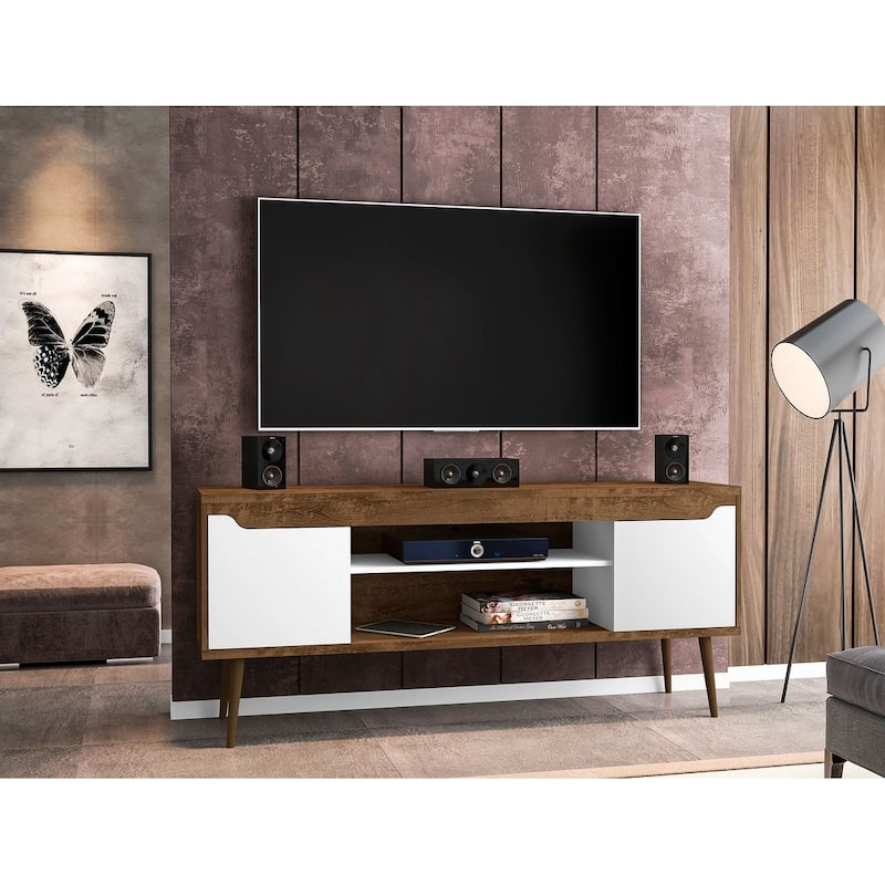 Manhattan Comfort Bradley 63 In. Storage Media Cabinet Console