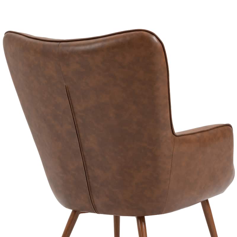 Modern Accent Chair Wingback Armchair