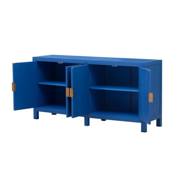 Chinese Blue Lacquer Side Cabinet Chinese Blue Lacquer Side Cabinet