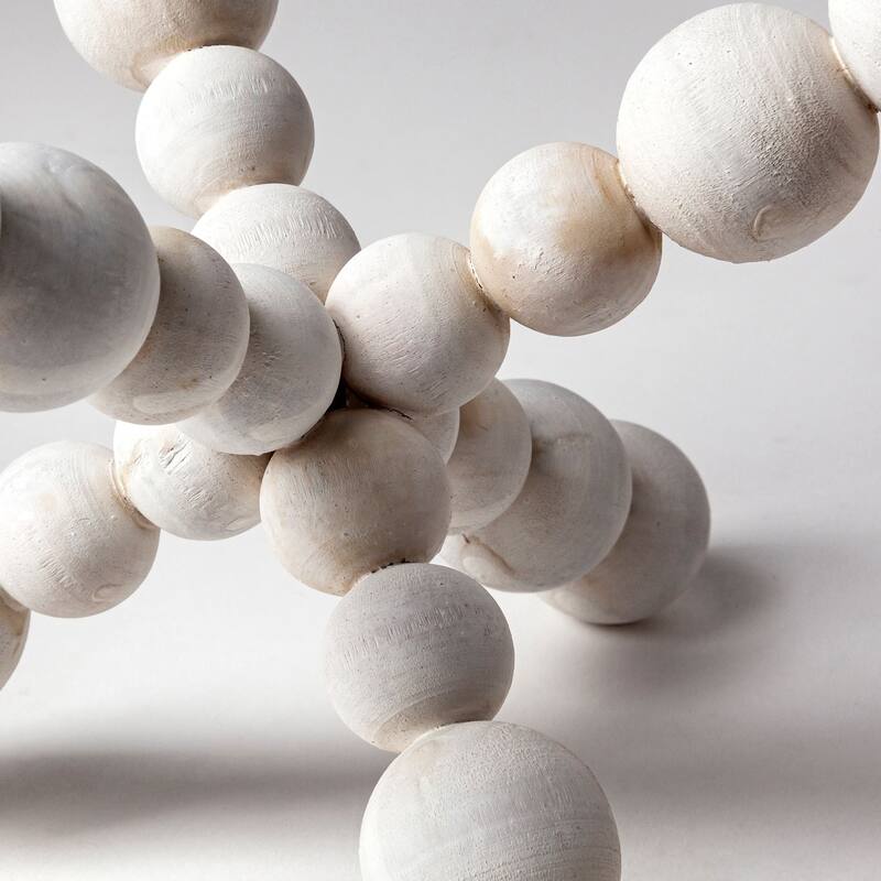 Carrollton Off-White Solid Wood Ball Jack